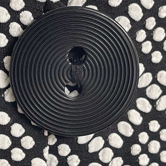 JM Collection Black & White Jacket Top Medium - Picture 6 of 7